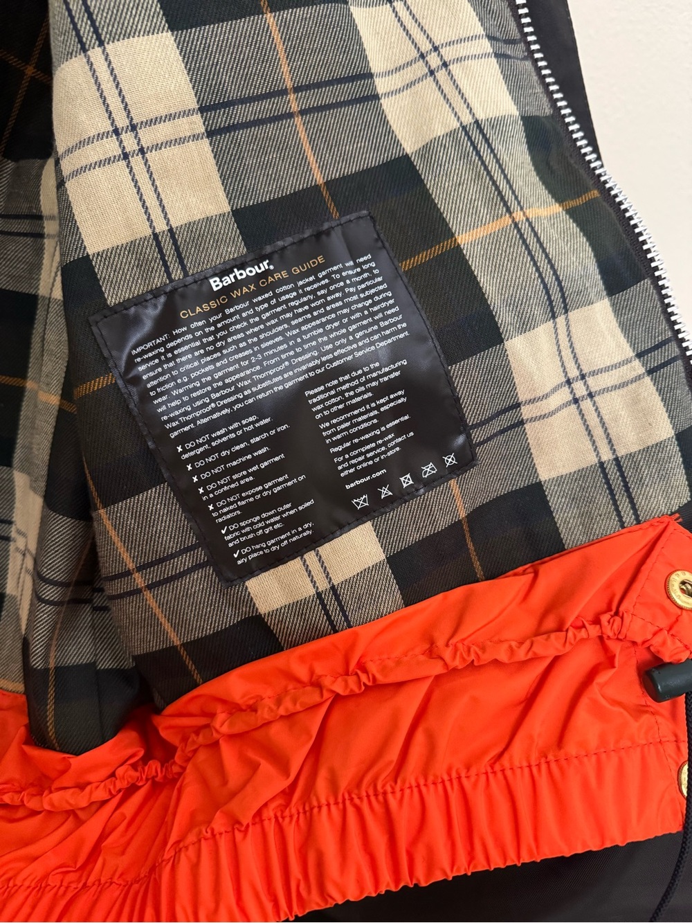 Barbour x Flower Mountain Transport Waxed Jacket Fuchsia Small - Picture 4 of 7